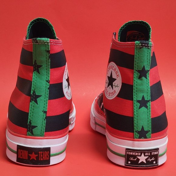 Converse x Denim Tears Chuck 70 Hi Canvas 169890C Size 9 Women's / 7 Men's - Picture 5 of 13